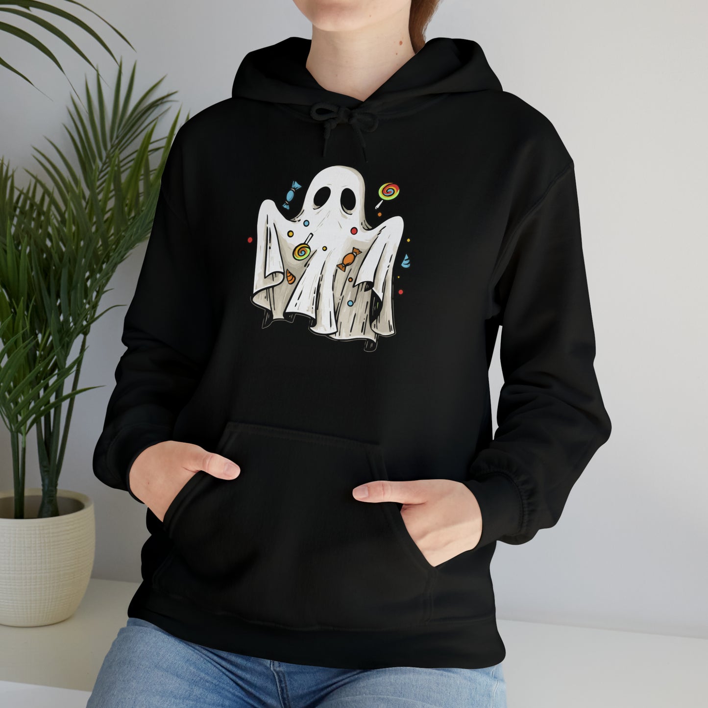 Ghosty Treat Unisex Hooded Sweatshirt