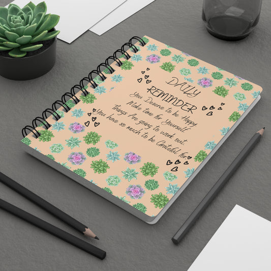 Succulents Spiral Bound Journal