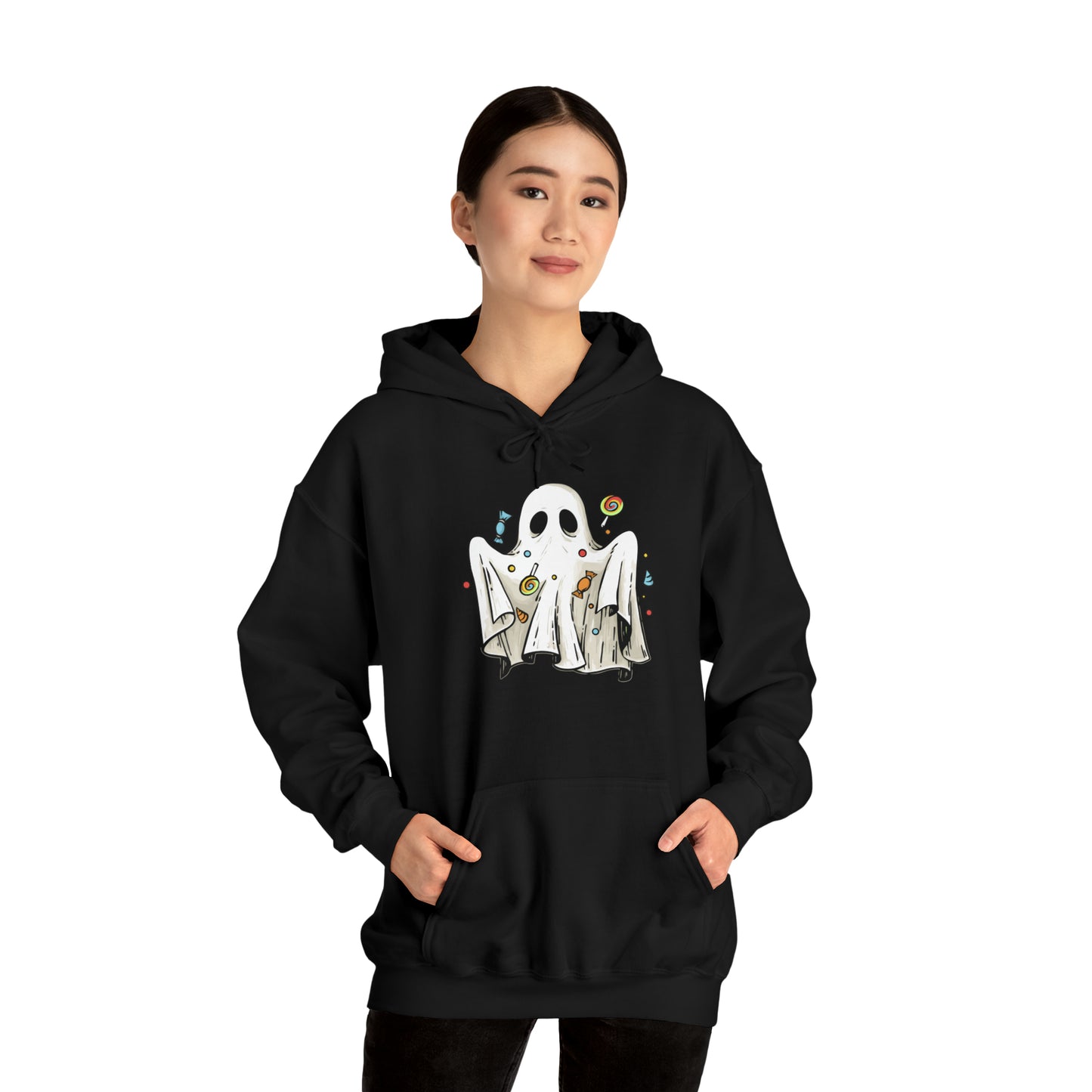 Ghosty Treat Unisex Hooded Sweatshirt