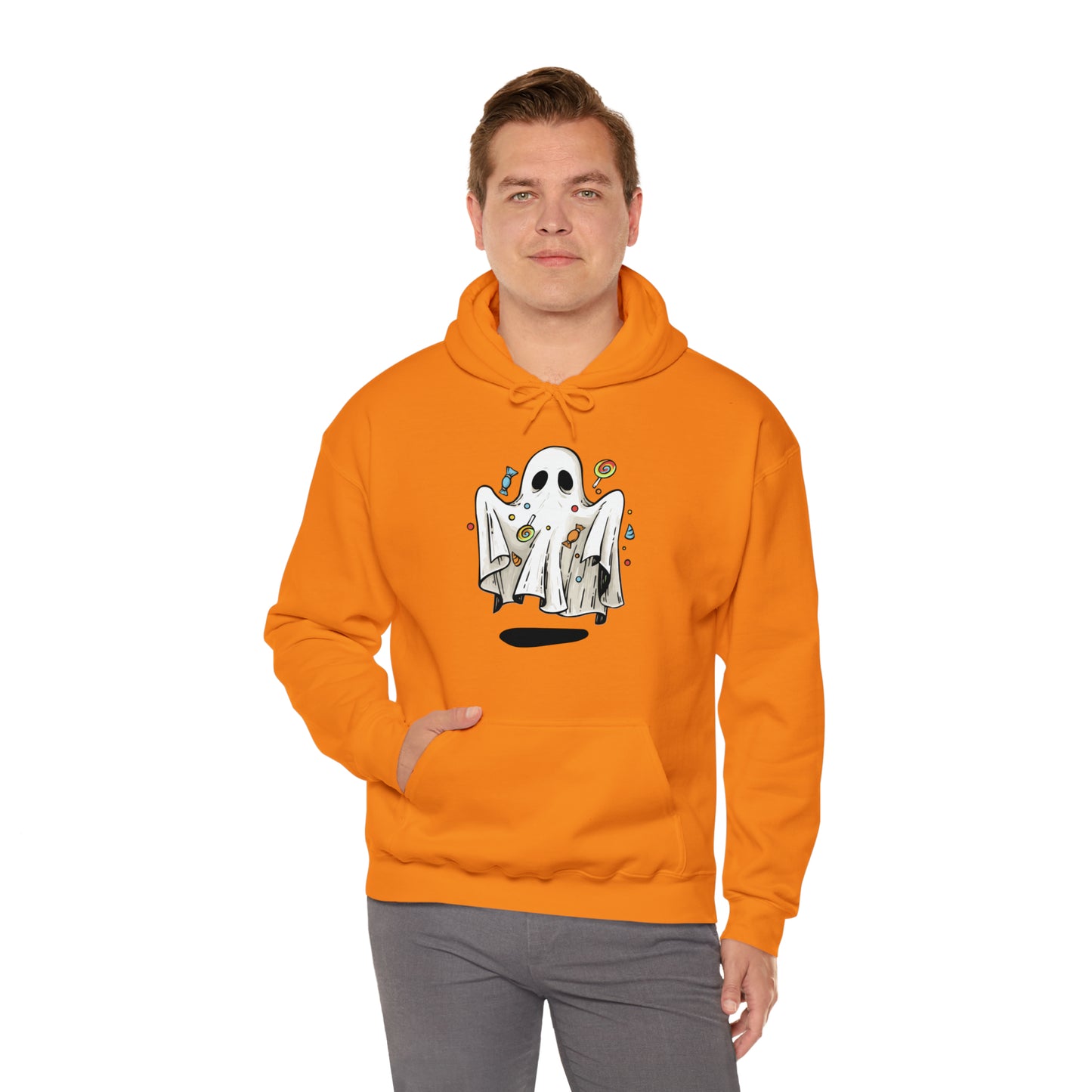 Ghosty Treat Unisex Hooded Sweatshirt