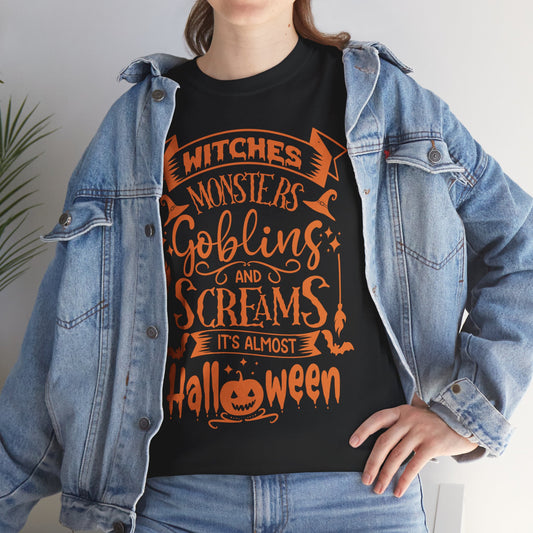 Witches, Monsters, Goblins  Cotton Tee