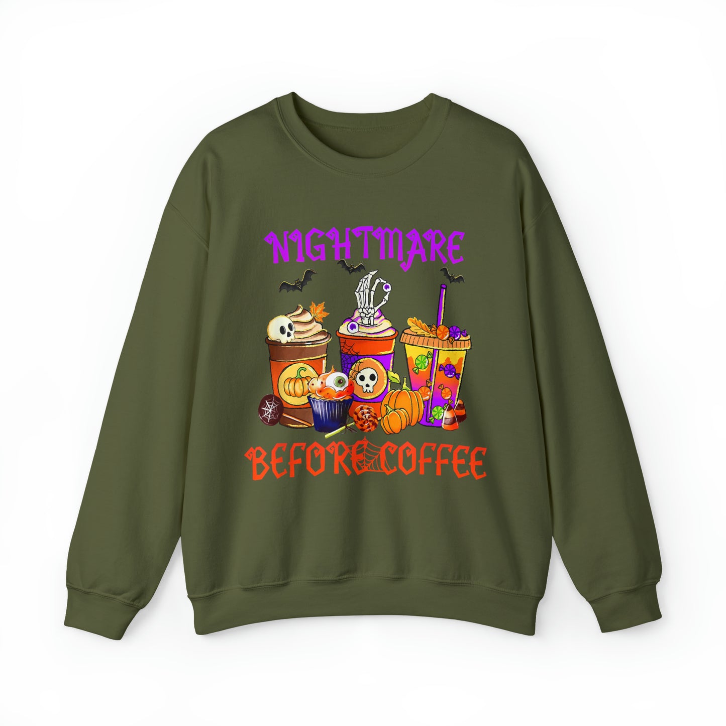 Nightmare before Coffee Crewneck Sweatshirt