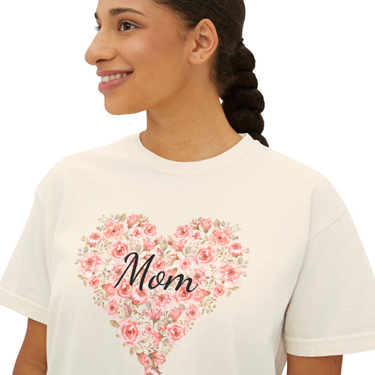 Floral Mom Boxy Tee
