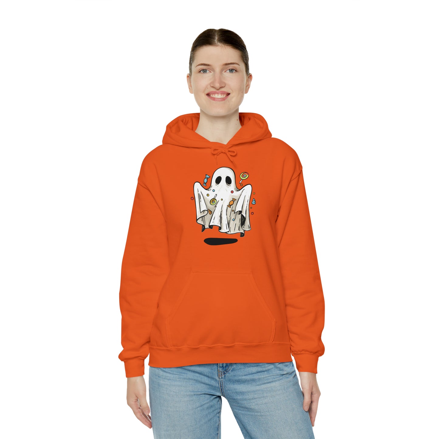 Ghosty Treat Unisex Hooded Sweatshirt