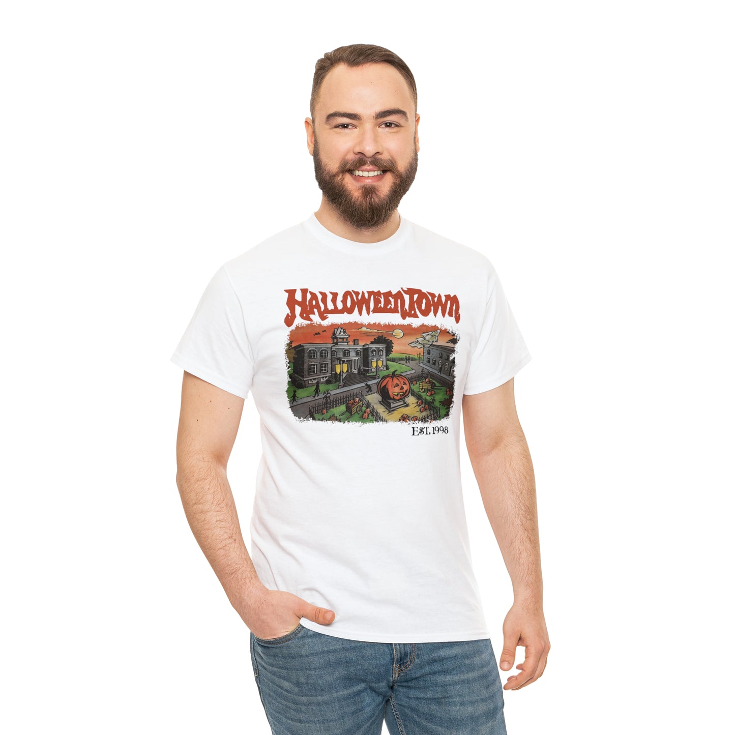 Full HalloweenTown Unisex Heavy Cotton Tee