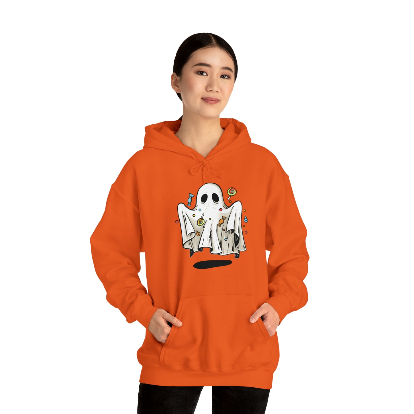 Ghosty Treat Unisex Hooded Sweatshirt