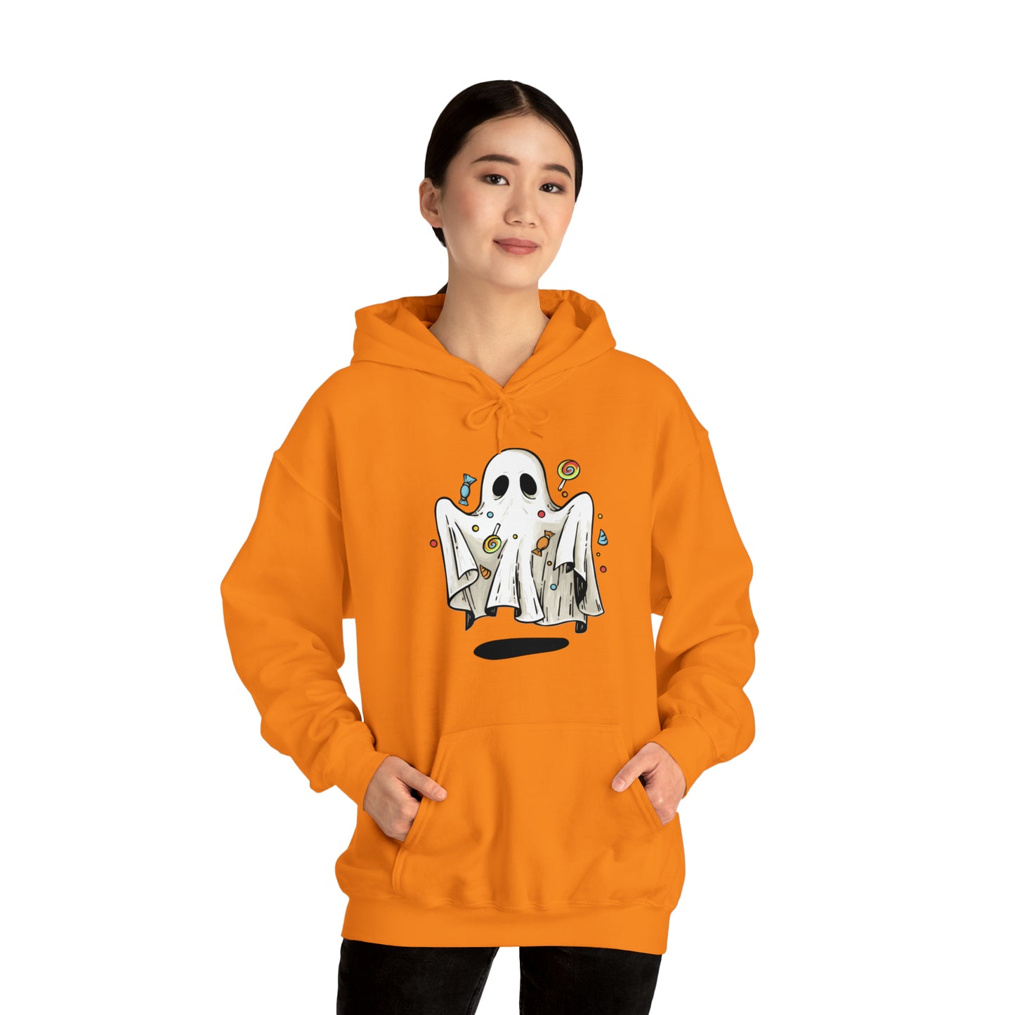 Ghosty Treat Unisex Hooded Sweatshirt