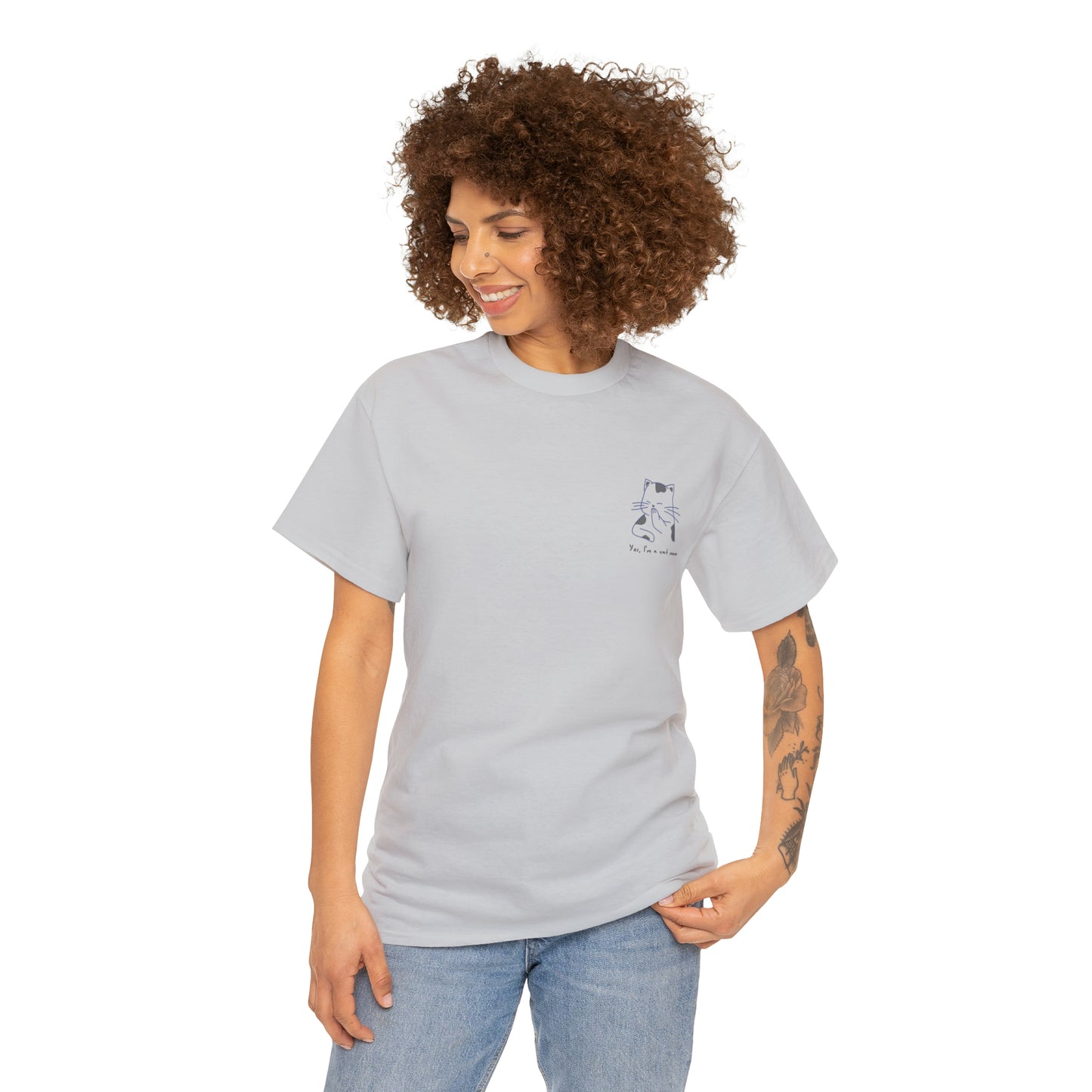 Cat mom 🐱 Unisex Heavy Cotton Tee