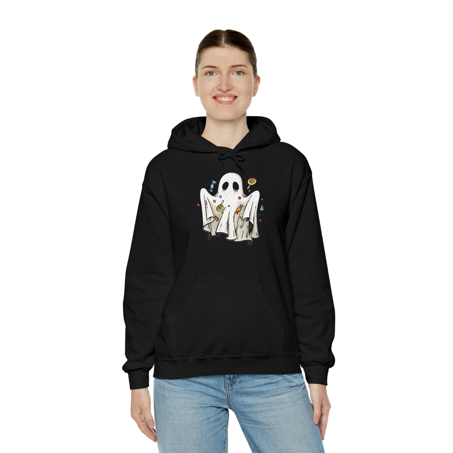 Ghosty Treat Unisex Hooded Sweatshirt