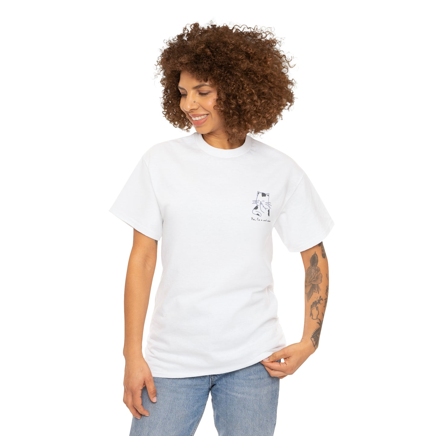 Cat mom 🐱 Unisex Heavy Cotton Tee