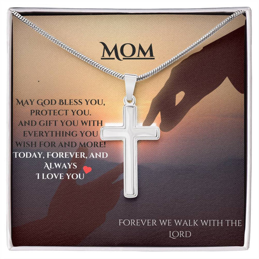 God Protect My Mom Necklace